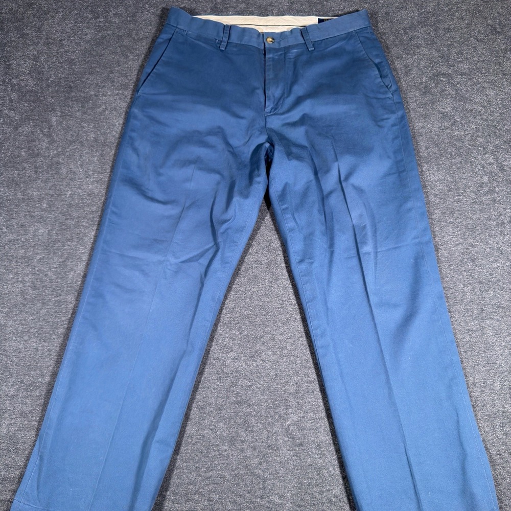 Polo Ralph Lauren Chino Pants Men 31x28 Blue Stretch Classic Fit Cotton Twill